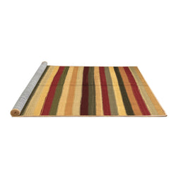Sideview of Machine Washable Southwestern Brown Country Rug, wshcon1763brn