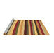 Sideview of Machine Washable Southwestern Brown Country Rug, wshcon1763brn
