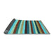 Sideview of Southwestern Light Blue Country Rug, con1763lblu