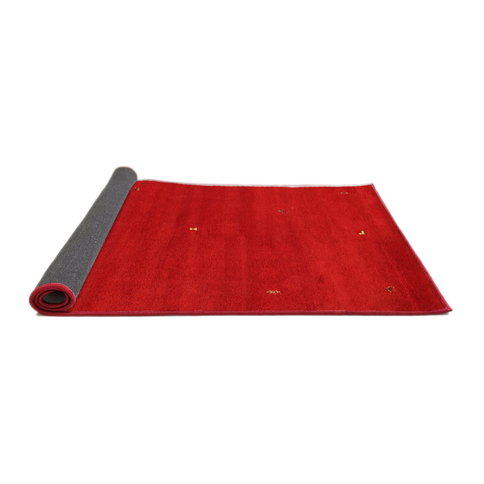 Thickness of Contemporary Red Modern Rug, con1764