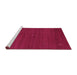 Sideview of Machine Washable Abstract Purple Contemporary Area Rugs, wshcon1764pur