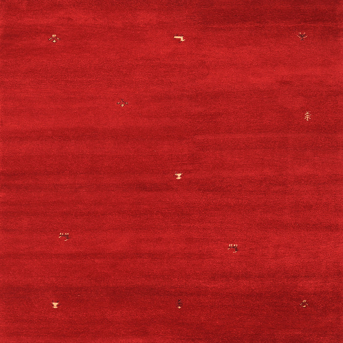 Serging Thickness of Abstract Orange Contemporary Rug, con1764org