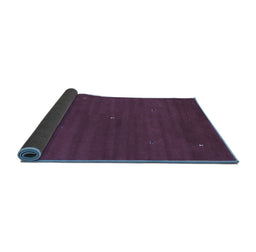 Sideview of Abstract Blue Contemporary Rug, con1764blu