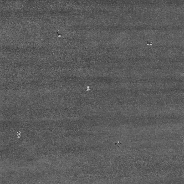 Abstract Gray Contemporary Rug, con1764gry