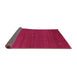 Sideview of Abstract Purple Contemporary Rug, con1764pur