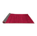 Sideview of Abstract Pink Contemporary Rug, con1764pnk