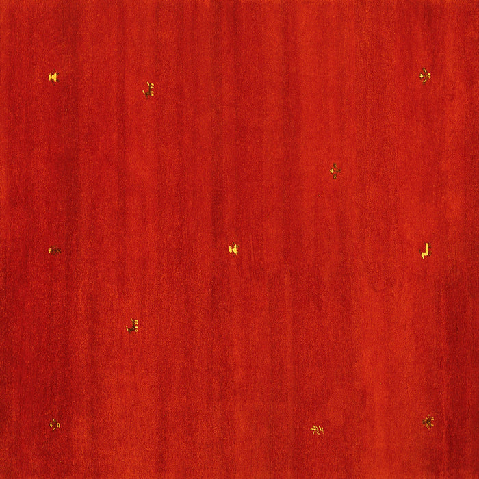 Square Abstract Yellow Contemporary Rug, con1764yw