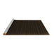 Sideview of Machine Washable Abstract Brown Contemporary Rug, wshcon1765brn