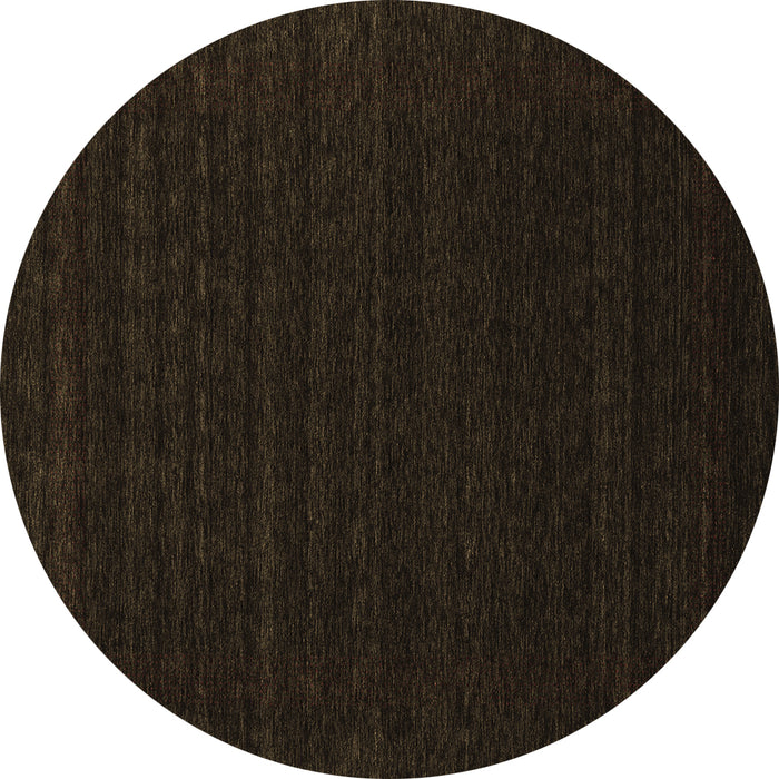 Round Machine Washable Abstract Brown Contemporary Rug, wshcon1765brn