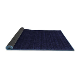 Sideview of Abstract Blue Contemporary Rug, con1765blu