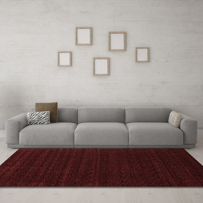 Contemporary Red Washable Rugs