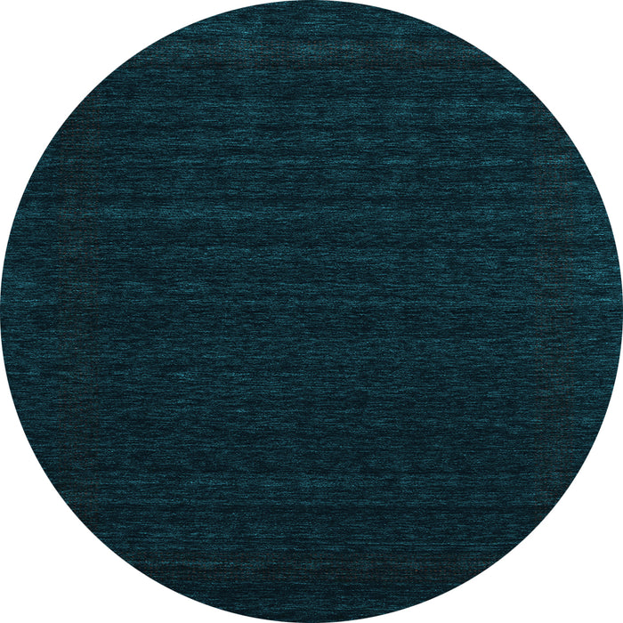 Round Machine Washable Abstract Light Blue Contemporary Rug, wshcon1765lblu