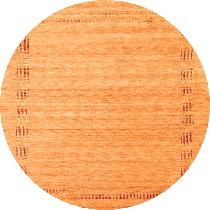 Square Abstract Orange Contemporary Rug, con1766org