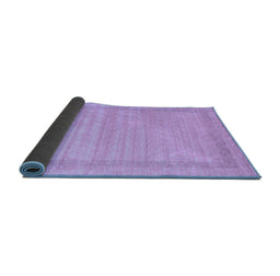 Sideview of Abstract Blue Contemporary Rug, con1766blu