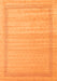 Serging Thickness of Machine Washable Abstract Orange Contemporary Area Rugs, wshcon1766org