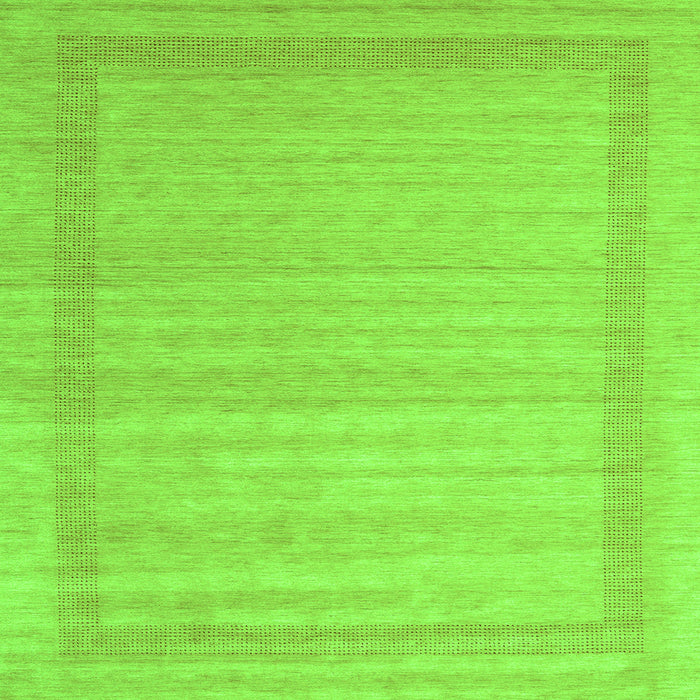 Serging Thickness of Abstract Green Contemporary Rug, con1766grn