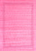 Machine Washable Abstract Pink Contemporary Rug, wshcon1766pnk