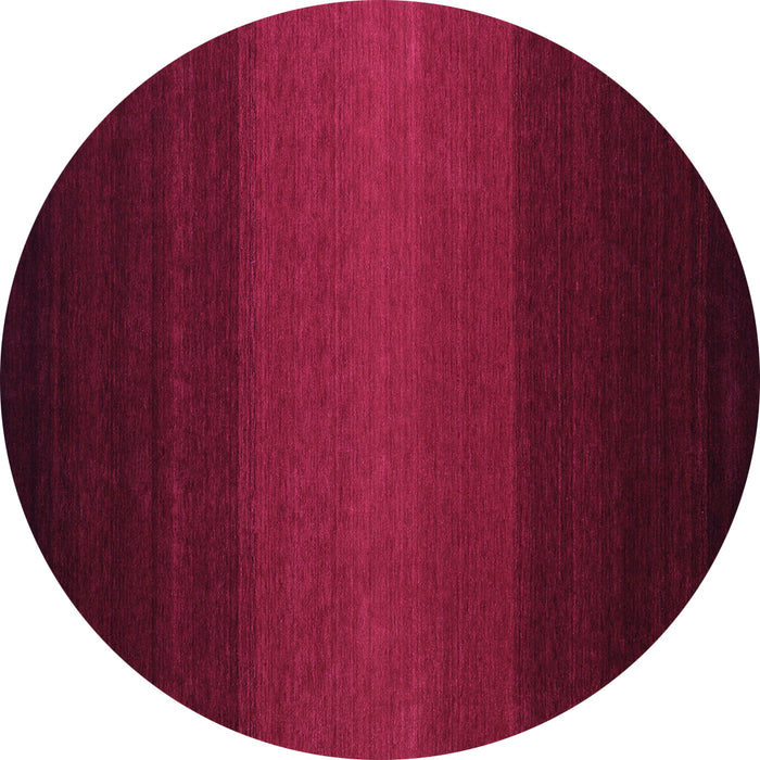 Round Abstract Purple Contemporary Rug, con1767pur