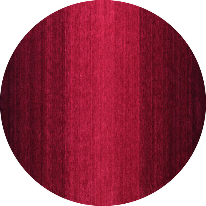 Round Machine Washable Abstract Pink Contemporary Rug, wshcon1767pnk