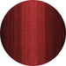 Round Abstract Brown Contemporary Rug, con1767brn