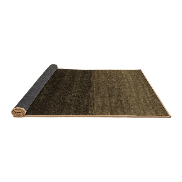 Sideview of Abstract Brown Contemporary Rug, con1768brn