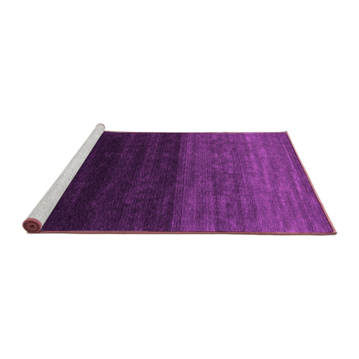 Sideview of Machine Washable Abstract Pink Contemporary Rug, wshcon1768pnk