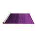 Sideview of Machine Washable Abstract Pink Contemporary Rug, wshcon1768pnk