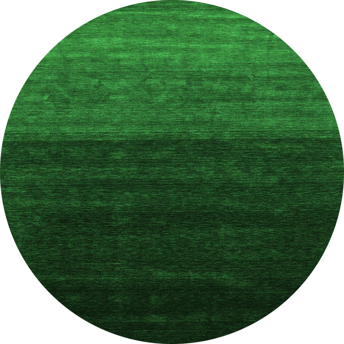 Square Abstract Green Contemporary Rug, con1768grn