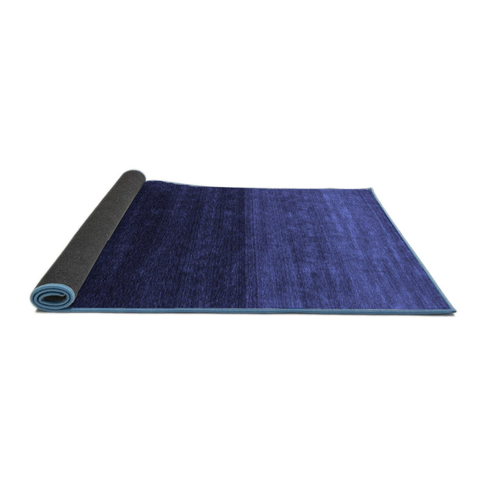 Sideview of Abstract Blue Contemporary Rug, con1768blu