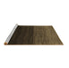 Sideview of Machine Washable Abstract Brown Contemporary Rug, wshcon1768brn