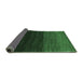 Sideview of Abstract Emerald Green Contemporary Rug, con1768emgrn