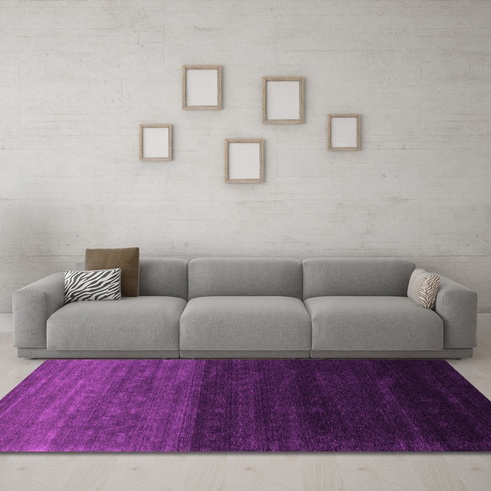 Machine Washable Abstract Pink Contemporary Rug in a Living Room, wshcon1768pnk