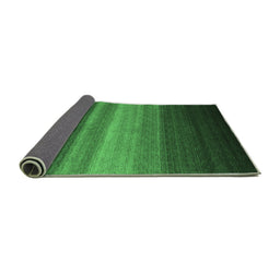 Sideview of Abstract Emerald Green Contemporary Rug, con1769emgrn