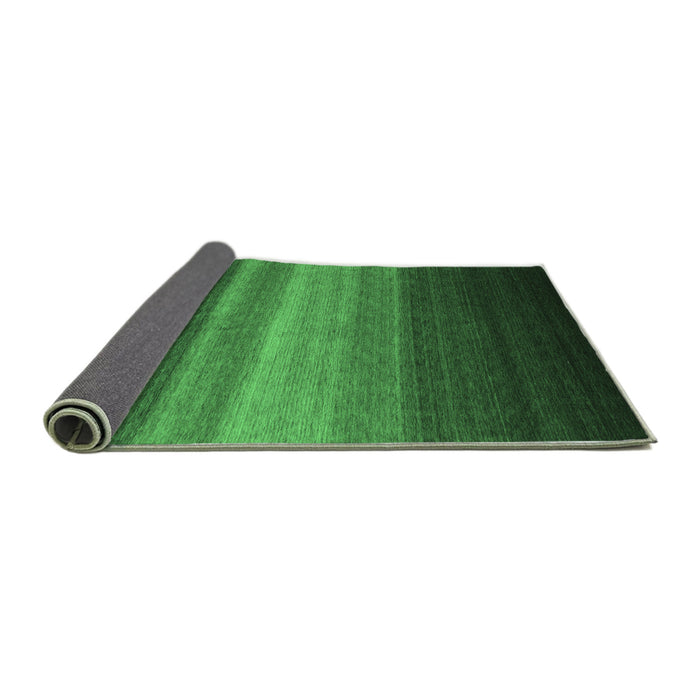 Sideview of Abstract Emerald Green Contemporary Rug, con1769emgrn