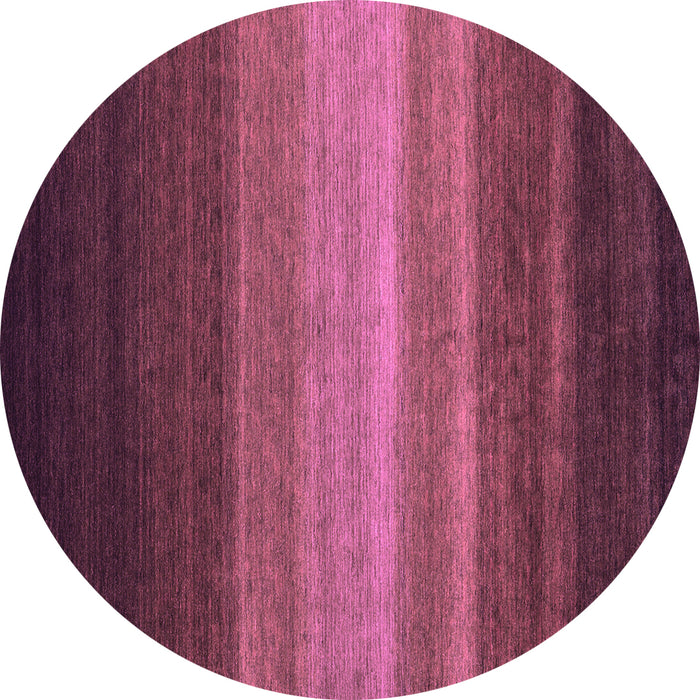 Round Machine Washable Abstract Pink Contemporary Rug, wshcon1769pnk