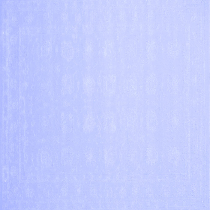 Square Solid Blue Modern Rug, con176blu