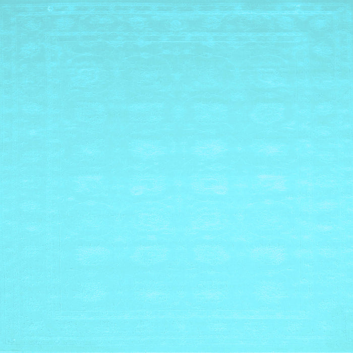 Square Solid Light Blue Modern Rug, con176lblu