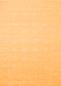 Solid Orange Modern Rug, con176org