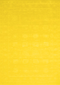 Solid Yellow Modern Rug, con176yw