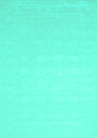 Solid Turquoise Modern Rug, con176turq