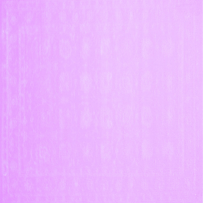 Square Machine Washable Solid Purple Modern Area Rugs, wshcon176pur