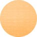 Square Solid Orange Modern Rug, con176org