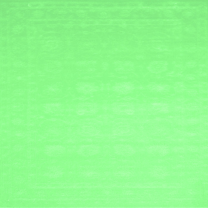 Square Solid Emerald Green Modern Rug, con176emgrn