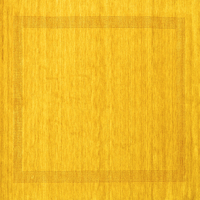Square Abstract Yellow Contemporary Rug, con1770yw