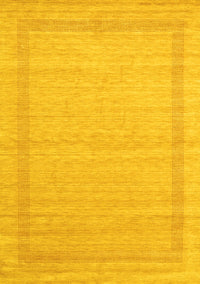 Abstract Yellow Contemporary Rug, con1770yw