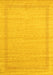 Abstract Yellow Contemporary Rug, con1770yw