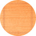 Square Abstract Orange Contemporary Rug, con1770org