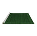 Sideview of Machine Washable Abstract Emerald Green Contemporary Area Rugs, wshcon1771emgrn