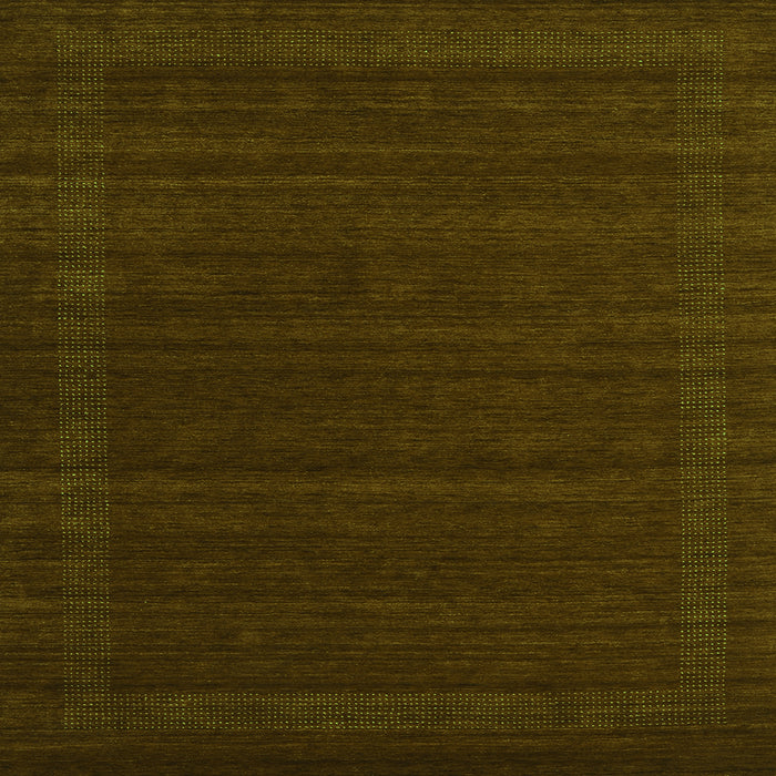 Serging Thickness of Abstract Green Contemporary Rug, con1771grn