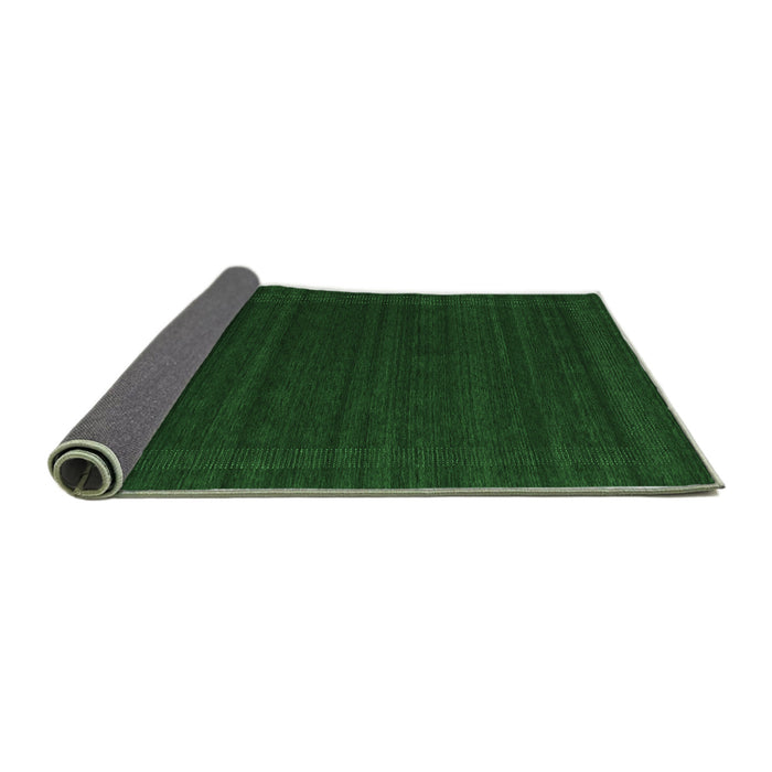 Sideview of Abstract Emerald Green Contemporary Rug, con1771emgrn